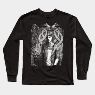 Nordic Goddess Hel Long Sleeve T-Shirt